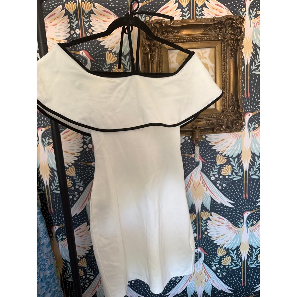 By the Way white dress with black trim size S - Picture 3 of 7
